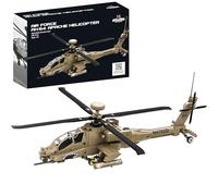 AH-64 Apache Set di blocchi di costruzione Air Force - 259 Pz | Costruisci un elicottero Apache AH-64 dettagliato per un'entusiasmante sfida di costruzione