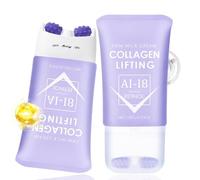 AH-8 - Crema per il collo con rullo - Collo e décolleté crema con collagene e retinolo - Rassodante per il collo, riduce le rughe e la pelle flaccida, idratazione profonda