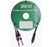 ah Cables KP1PPM235Y - Cavo strumenti doppio con 1 connettore jack stereo da 3,5 mm su 1 jack mono da 6,3 mm, 1 m