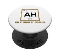 Ah The Element of Surprise Chemistry Science Humor PopSockets PopGrip Adesivo