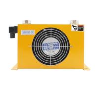 AH0608T-CA 60L/min Flusso Radiatore Olio Scambiatore Di Calore Piastra Perno For Sistema Idraulico Riduzione rapida della temperatura(Yellow,DC12V)