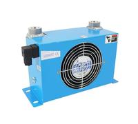 AH0608T-CA 60L/min Flusso Radiatore Olio Scambiatore Di Calore Piastra Perno For Sistema Idraulico Riduzione rapida della temperatura(Blue,DC24V)