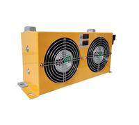 AH0608TL 60L/MIN Ventola di raffreddamento dell'olio idraulico 48W Piastra-Fin Radiatore olio idraulico raffreddato ad aria in alluminio Operazione stabile