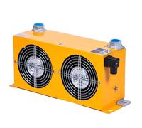 AH0608TL 60L Mini refrigeratore d'aria idraulico Radiatore olio raffreddato ad aria Scambiatore di calore a piastre con ventola elettrica Ampia area di dissipazione del calore(DC12)