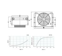 AH1470T 200 L/min Radiatore con ventola di dissipazione del calore, radiatore idraulico, radiatore dell'olio Ampia applicazione(AH1470T(12V))