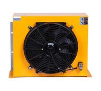 AH1470T Scambiatore di calore a piastre in alluminio 200L/min Radiatore olio idraulico Raffreddatore aria olio con ventola industriale Ampia applicazione(AC380)