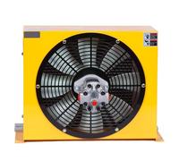 AH1490T Raffreddatore di olio e aria industriale con ventola Scambiatore di calore a piastre in alluminio Radiatore del sistema idraulico Assorbimento degli urti(DC24)