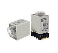 AH3-2 AH3-3 Relè temporizzato AC12v AC24v DC12v DC24v Ritardo accensione timer 8 pin 1s 3s 6s 10s 30s 60s 3M 6M KHzIgRdY (Color : 24v, Size : AH3-2 3M)