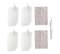 AHABIPERS Kit di pulizia per occhiali e schermo, 4 flaconi spray sostituibili, 2 panni in microfibra, 1 penna per la pulizia degli auricolari