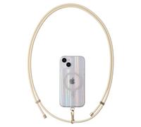 AHABIPERS Silicone Cordino per Cellulare, Universali Regolabile Cordino per Telefono con Patch, Cinturino per Cellulare per iPhone/Samsung e Tutti Smartphone - Cisne Blanco