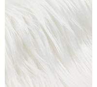 AHANDMAKER 1 confezione di tessuto in pelliccia sintetica bianca, per accessori alla moda, motivo nano, per Halloween, decorazione pasquale, 50 x 60 cm