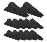 AHANDMAKER 15 fermaporta Jumbo in silicone resistente, antiscivolo, per piastrelle in legno duro, decorazione per casa, ufficio, hotel, scuola, colore nero