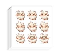 AHANDMAKER 180 adesivi a forma di pecora, 2,5 x 2,2 cm, autoadesivi, in carta, a forma di agnello, per scrapbooking, agenda, calendario, fai da te, decorazione per feste, regali, sigilli