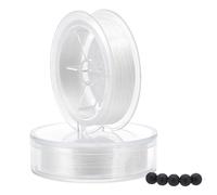 AHANDMAKER 2 rotoli di filo da 0,3 mm, da 400 metri, per braccialetti con perline, bracciali, facili da annodare, per la creazione di gioielli con perline e braccialetti e collane, colore: bianco