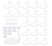 AHANDMAKER 20 mensole sospese da parete in acrilico trasparente, 63 mm, piccole mensole da parete per personaggi anime, mini statuette