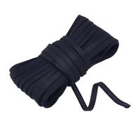 AHANDMAKER 20 metri di rivestimento nero per corsetto, nastro di canalizzazione in poliammide con ferretto, nastro di ricambio per reggiseno, fascia di ricambio per reggiseno, corsetto e lingerie