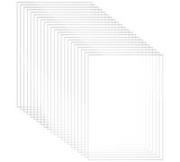 AHANDMAKER 22 fogli di plastica PET trasparente, 21 x 15 cm, formato A5, rettangolari, facili da tagliare, trasparenti, per fai da te, immagini, decorazione per le vacanze, invito