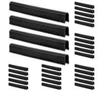 AHANDMAKER 2200 graffette in plastica resistenti da 4,2 cm per rilegatura in schiuma e tubi di riscaldamento a pavimento, installazione di progetti fai da te, decorazione domestica, nero