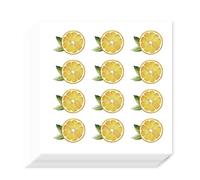 AHANDMAKER 240 adesivi di carta a forma di limone, etichette autoadesive per bomboniere, sigilli di buste, sacchetti di goodie, scrapbooking, artigianato, calendari, diari, album