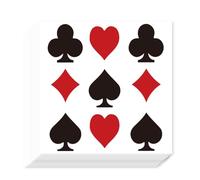 AHANDMAKER 240 etichette autoadesive a forma di poker, 2,5 cm, picche, fiori, cuori, per agenda, calendario, scrapbooking, artigianato, sacchetti, decorazioni per feste, regali