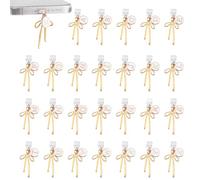 AHANDMAKER 26 ciondoli a forma di fiocco con lettere A-Z, 26 stili, compatibili con porte di ricarica di tipo C, accessori per lettori e amanti degli uomini, donne, insegnanti, studenti, idea regalo