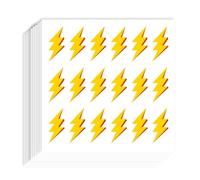 AHANDMAKER 360 Pezzi Adesivi Autoadesivi a Forma di Fulmine, 1,(1) cm Grandi Adesivi a Fulmine Per Planner, Calendari, Scrapbooking, Artigianato, Decorazione per Feste, Sigillatura di Sacchetti Regalo