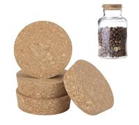 AHANDMAKER 4 tappi grandi per bottiglie di vino, tappi in sughero affusolati da 6,5 a 7 cm, per bottiglie di vino, caraffe per barattoli di vetro, ceramica, bottiglie di vetro di birra, decorazioni