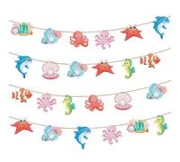AHANDMAKER 45 decorazioni da appendere a tema oceano decorazione da tavolo per feste sotto il mare festa di compleanno decorazione da soffitto pesce creatura marina centrotavola di compleanno per