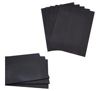 AHANDMAKER 8 Confezione di Fogli di Plastica Ondulata, 22x28 cm Foglio di Plastica Rigida per Cartello Ondulato Impermeabile Nero, per Il Tabellone Pubblicitario, Imballaggio Artigianale