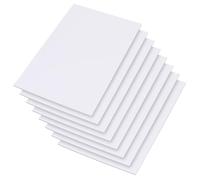 AHANDMAKER 8 fogli di plastica espansa in PVC, 30 x 20 cm, fogli bianchi in schiuma di PVC, spessore 3 mm, fogli in PVC per artigianato e arte, presentazioni, cartelli, uso esterno