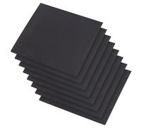 AHANDMAKER 8 fogli di plastica espansa in PVC, 30 x 30 cm, in schiuma di PVC nero, spessore 3 mm, fogli quadrati in PVC per artigianato e arte, presentazioni, cartelli, uso esterno