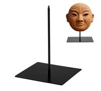 AHANDMAKER Espositore in metallo nero per sculture artefatto statua supporto in ferro per decorazione domestica, museo, mostre, artefatti, decorazione natalizia di Halloween, 12 x 16,5 cm