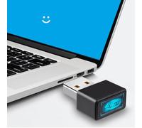 AHANIN Lettore di impronte digitali USB per Windows Hello, Windows 10/11 Laptop & PC Unlock, crittografia file, tocco veloce a 360 ° corrispondenza biometrica scanner di impronte digitali chiave di