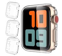 AHASTYLE 3 Pezzi Cover Apple Watch 38mm, Custodia Protettiva per iWatch Ultra in TPU per Apple Watch Series 3 2 1 (38MM, Transparent)