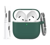 AhaStyle AirPods 4 Custodia Cover(2024) Custodia AirPods di quarta generazione in silicone morbido con kit pulizia Cover Skin per Apple AirPods 4 Supporto custodia di ricarica USB-C ricarica wireless