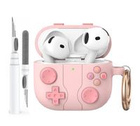 AhaStyle AirPods 4 Custodia Cover con Kit Pulizia Retro Handheld Game Console Design per AirPods 4a Generazione Custodia Morbida Pelle Protettiva in Silicone per Apple AirPods4 2024 Custodia Ricarica