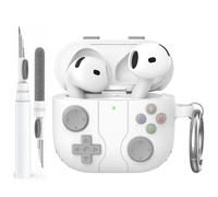 AhaStyle AirPods 4 Custodia Cover con Kit Pulizia Retro Handheld Game Console Design per AirPods 4a Generazione Custodia Morbida Pelle Protettiva in Silicone per Apple AirPods4 2024 Custodia Ricarica