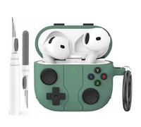AhaStyle AirPods 4 Custodia Cover con Kit Pulizia Retro Handheld Game Console Design per AirPods 4a Generazione Custodia Morbida Pelle Protettiva in Silicone per Apple AirPods4 2024 Custodia Ricarica