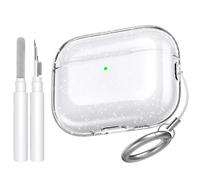 AhaStyle Clear Airpods Pro 3 Custodia protettiva 2025 Custodia protettiva in morbido TPU per Apple AirPods Pro di terza generazione con kit pulizia Supporta custodia ricarica USB-C ricarica wireless