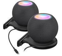 AHASTYLE Supporto per Montaggio a Parete a Muro per HomePod mini Accessori con Gestione dei Cavi per Altoparlanti Smart Home Salvaspazio per Cucina Bagno e Camera da Letto (Nero, 2 Pezzi)