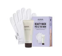 Ahava Kit Mineral Hand - Trattamento idratante per le mani secche, crema da 100 ml e 2 guanti