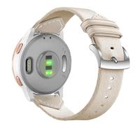 ahayo Cinturino per orologio da polso in nylon e pelle PU a sgancio rapido da 18 mm per Garmin Venu 3S/Vivoactive 4S/Forerunner 265s/255s, cinturino morbido con fibbia in acciaio inox lucido per Venu
