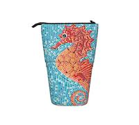 Ahdyr Astuccio per matite Concept Seahorse Blue Sea Pen Supporto telescopico per cancelleria Supporto per riporre gli articoli per la scuola per studenti, artisti, ufficio, infermiere