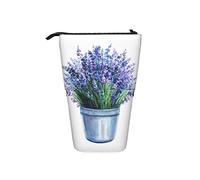 Ahdyr Astuccio per matite Lavanda Vaso per fiori Rustico Penna floreale Supporto telescopico Cancelleria Supporto per riporre Articoli per la scuola Per studenti Artista Infermiera per ufficio