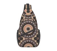Ahdyr Borsa a tracolla con stampa di vecchi ornamenti, borsa a tracolla casual, zaino da viaggio leggero per uomini e donne per adulti e adolescenti