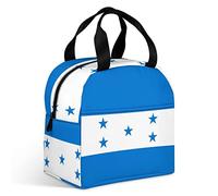 Ahdyr Borsa termica per il pranzo con bandiera dell'Honduras Borse riutilizzabili con t a e manico per uomo Donna Lavoro Picnic Viaggi Ufficio Spiaggia