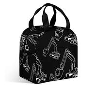 Ahdyr Borsa termica per il pranzo dell'operatore dell'escavatore Borse riutilizzabili con t a e manico per uomo Donna Lavoro Picnic Viaggi Ufficio Spiaggia