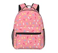 Ahdyr Borse per libri a tracolla per adulti, leggere, a forma di ciam rosa, borsa a tracolla di grande capacità con spallacci regolabili per trekking, passeggiate, ciclismo