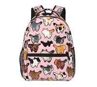 Ahdyr Cute Cats Butt Art Daypack Resistente poliestere antifurto multiuso Bookbag Zaino da escursionismo all'aperto per palestra di grande capacità con spallacci regolabili