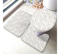 Ahdyr da con citazione motivazionale Set di 3 pezzi Kind Leaf Dot Curve Striped Spotted Circle Geometric Wave Tappetini da per bagno Assorbente Tappeto antiscivolo 23,6X15,7 pollici